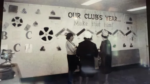 archives1934.org - Cinema Club members downtown, 1960s